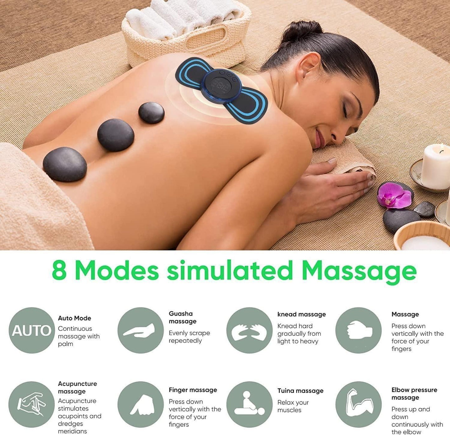 Mini Massager with 8 Modes for Pain relief