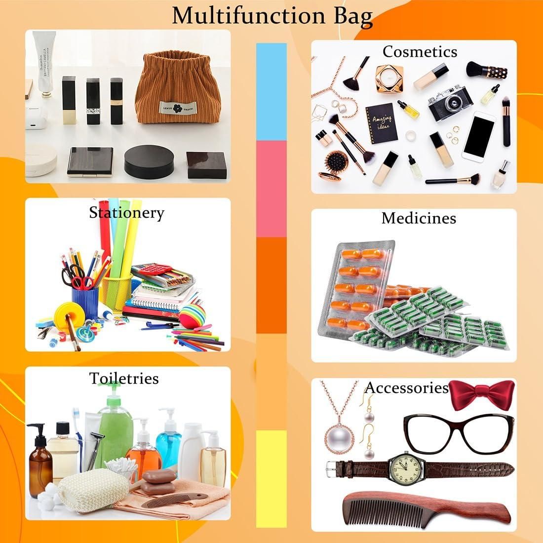 Makeup Bag with Tiny Pouch Wallet